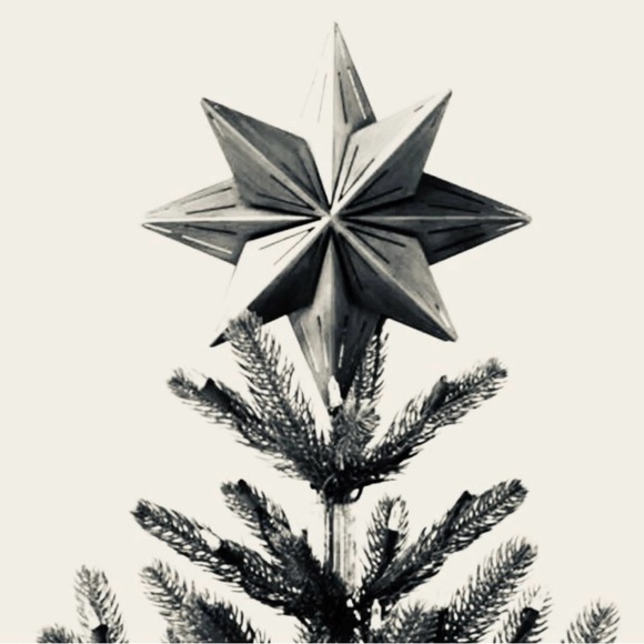 RETIRED Beautiful Hearth and Hand Metal Star Christmas Tree Topper - Picture 4 of 6
